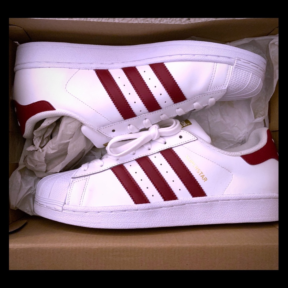 MAROON SUPERSTAR ADIDAS